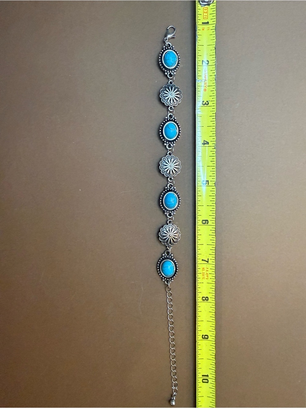 🩵BUNDLE AND SAVE (3/$16) 🩵 Turquoise Silver-Tone Stone Link Bracelet